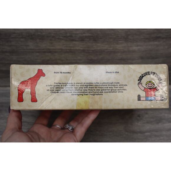 Vintage Place and Trace Puzzle Stencil Set Discovery Toys Complete 1 damaged - Picture 5 of 16